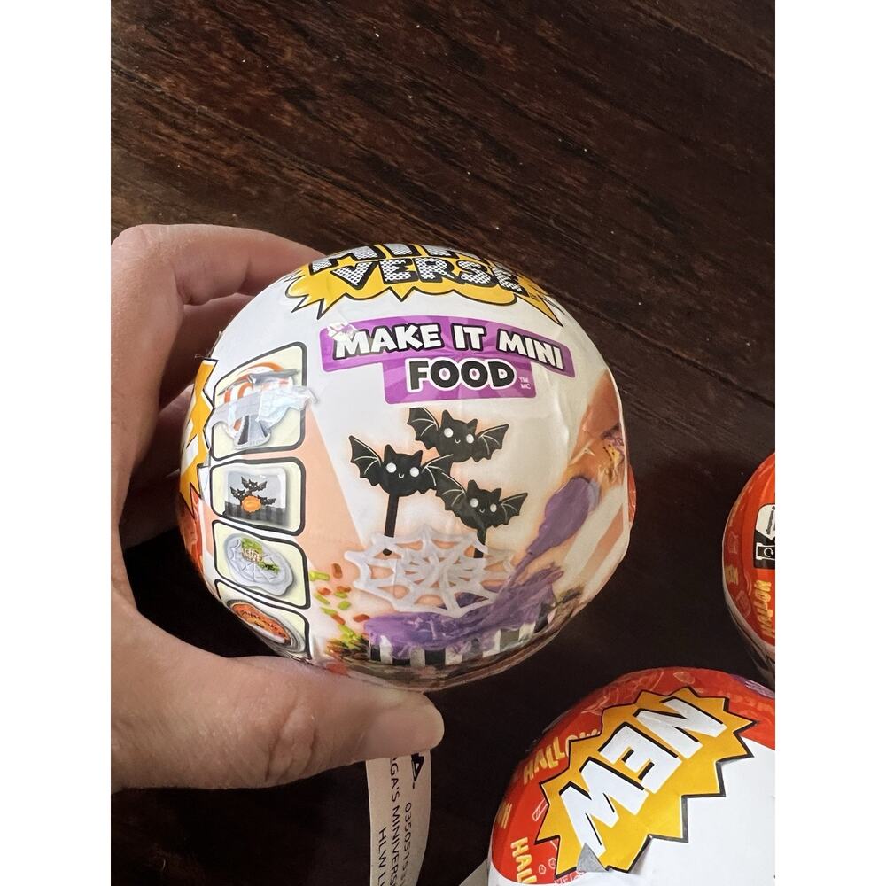 MGA'S Mini Verse Make It Mini Food: Beetlejuice Halloween Series 2- Lot of 3 - Picture 2 of 6